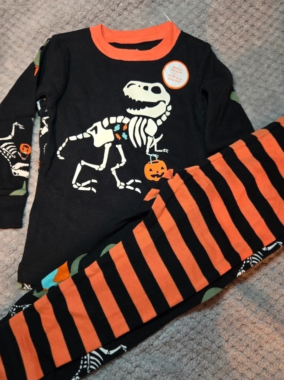 Carter's Just One You Halloween Dinosaur 4Pc Pajama Set - 18mos NWT